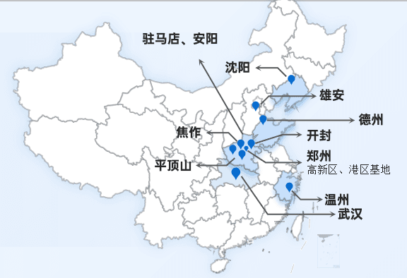 全国业务布局地图
